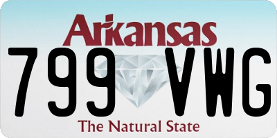AR license plate 799VWG