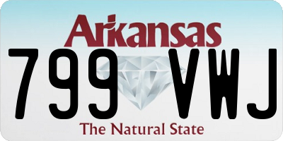AR license plate 799VWJ