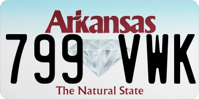 AR license plate 799VWK