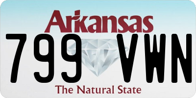 AR license plate 799VWN