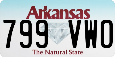 AR license plate 799VWO