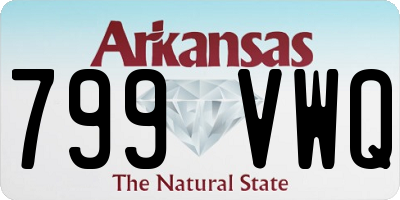 AR license plate 799VWQ