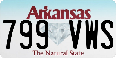 AR license plate 799VWS