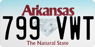 AR license plate 799VWT