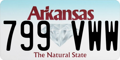 AR license plate 799VWW
