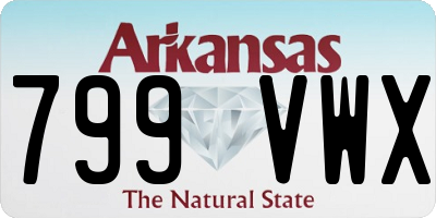 AR license plate 799VWX
