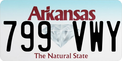 AR license plate 799VWY