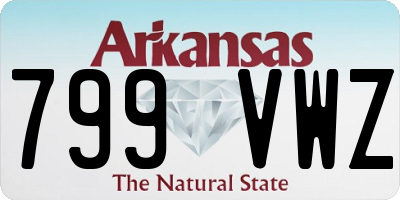 AR license plate 799VWZ