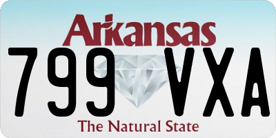 AR license plate 799VXA