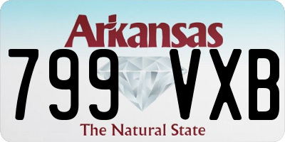 AR license plate 799VXB