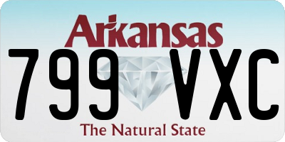 AR license plate 799VXC