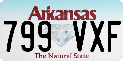 AR license plate 799VXF