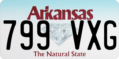 AR license plate 799VXG