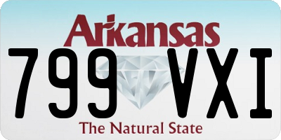 AR license plate 799VXI