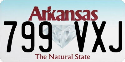AR license plate 799VXJ