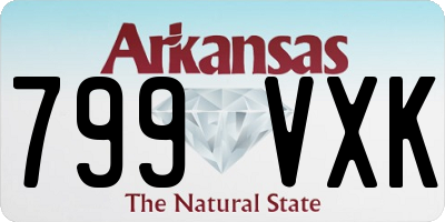 AR license plate 799VXK