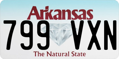 AR license plate 799VXN