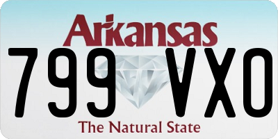 AR license plate 799VXO