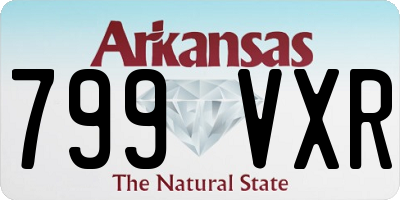 AR license plate 799VXR