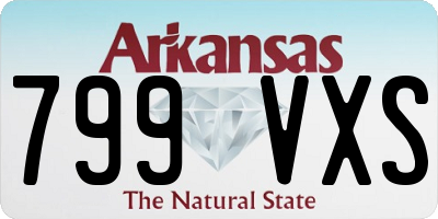 AR license plate 799VXS