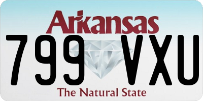 AR license plate 799VXU