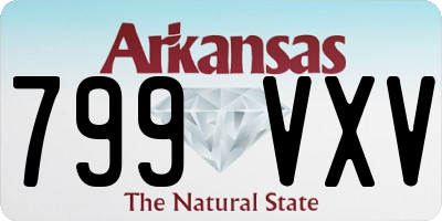 AR license plate 799VXV