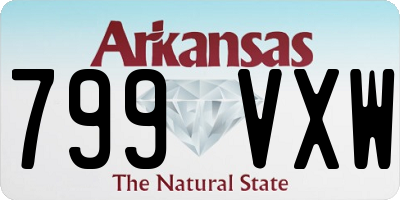 AR license plate 799VXW