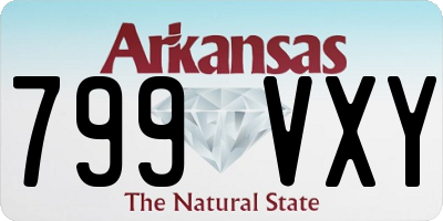 AR license plate 799VXY