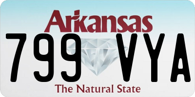 AR license plate 799VYA