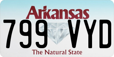AR license plate 799VYD