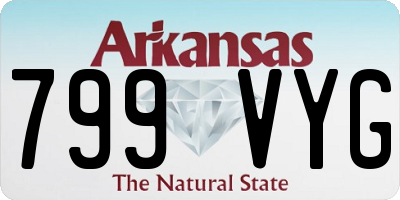 AR license plate 799VYG