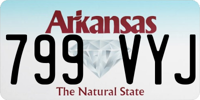 AR license plate 799VYJ