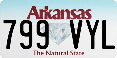 AR license plate 799VYL