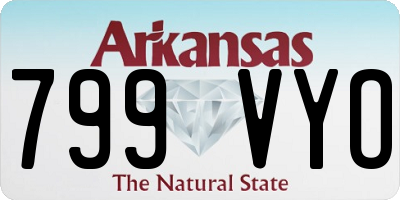 AR license plate 799VYO