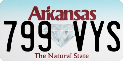 AR license plate 799VYS