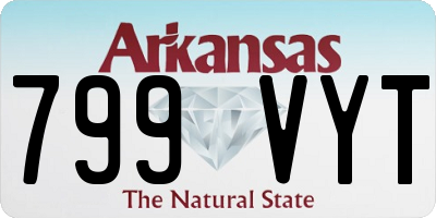 AR license plate 799VYT