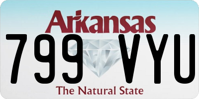 AR license plate 799VYU
