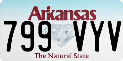 AR license plate 799VYV