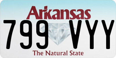 AR license plate 799VYY