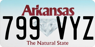 AR license plate 799VYZ