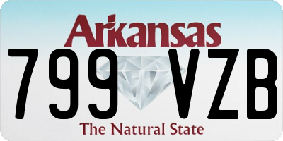 AR license plate 799VZB
