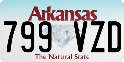 AR license plate 799VZD