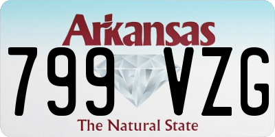 AR license plate 799VZG