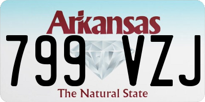 AR license plate 799VZJ