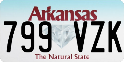 AR license plate 799VZK