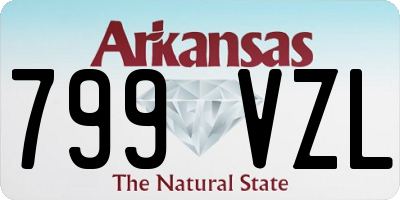 AR license plate 799VZL