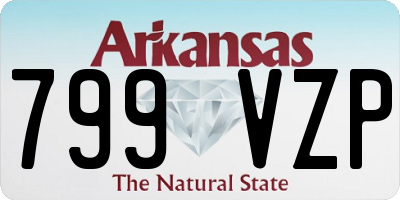 AR license plate 799VZP