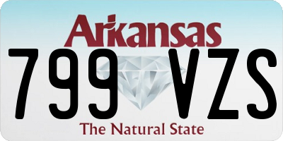 AR license plate 799VZS