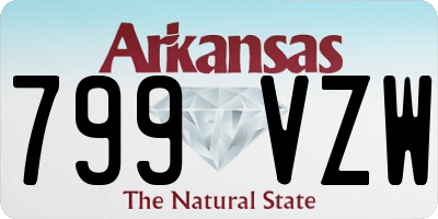 AR license plate 799VZW
