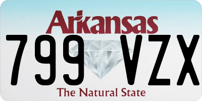 AR license plate 799VZX